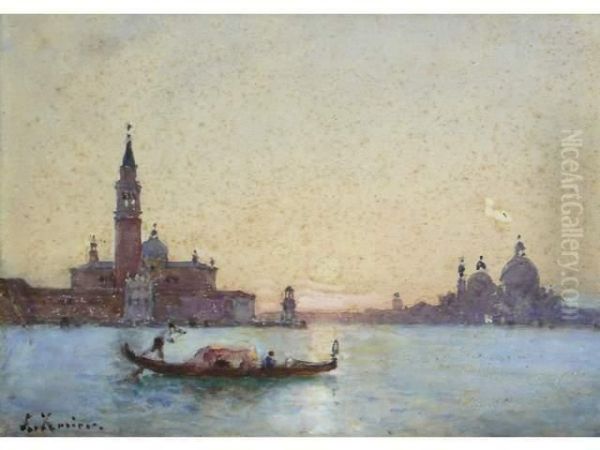 Venise Oil Painting by Amedee Rosier