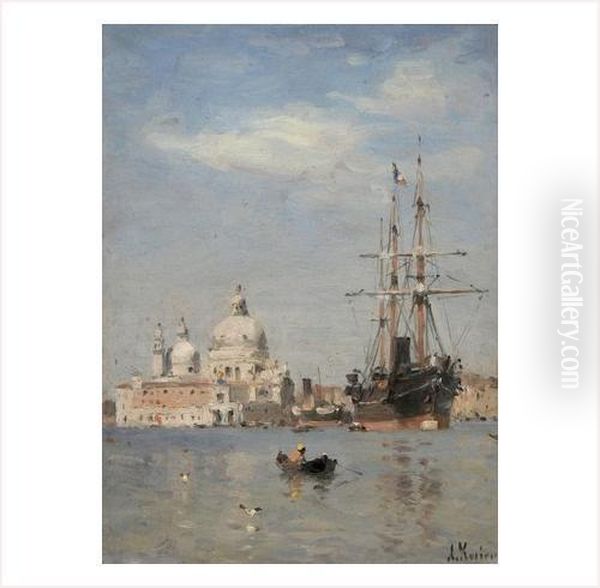 Venise, La Salute Oil Painting by Amedee Rosier