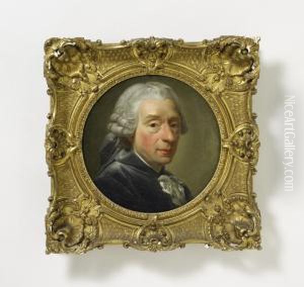 Portrait Image Of Thefrench Painter Francois Boucher by Alexander Roslin