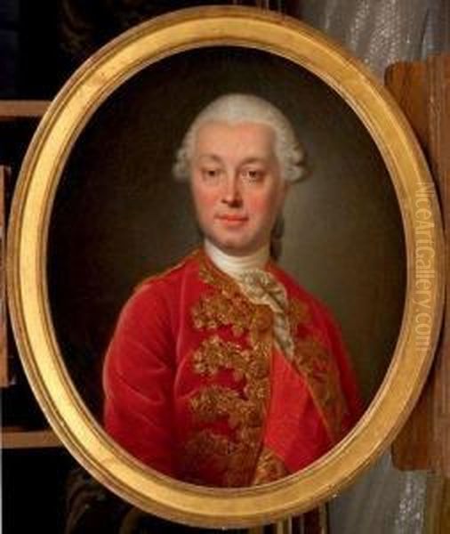 Portrait Presume Du Comte De Puysegur Oil Painting by Alexander Roslin