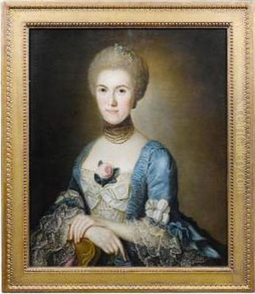 Portrait Of A Lady Oil Painting by Alexander Roslin