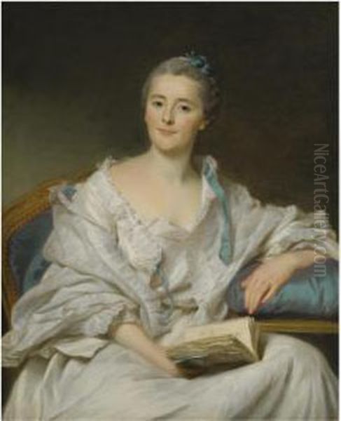 Portrait Of Marie-francoise Julie Constance Filleul Oil Painting by Alexander Roslin