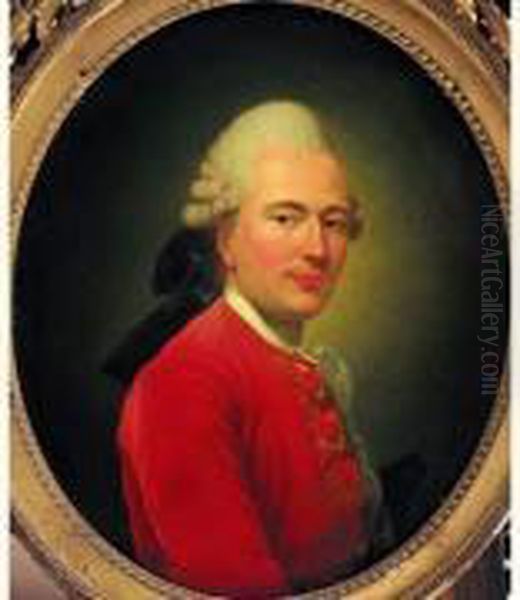 Portrait Presume Du Marquis De Saint Aignan Oil Painting by Alexander Roslin