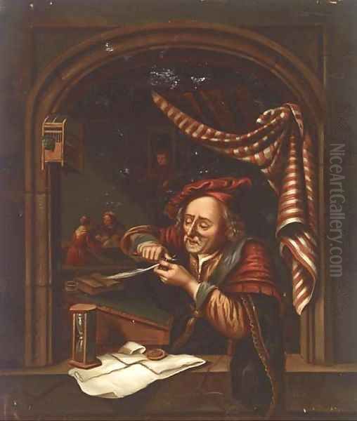 The tax collector Oil Painting by Gerrit Dou