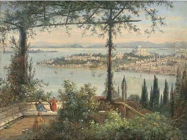 Istanbul Oil Painting by John Daniell