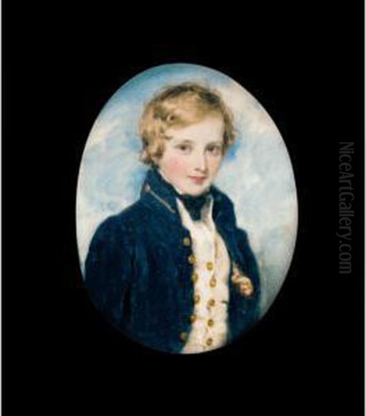 Portrait Of A Boy Oil Painting by William Charles Ross