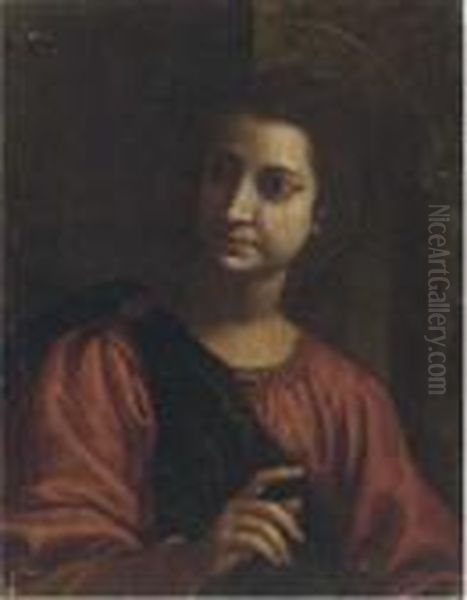 A Female Saint Oil Painting by Matteo Rosselli