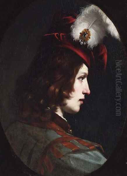 Portrait of a young man Oil Painting by Cesare Dandini