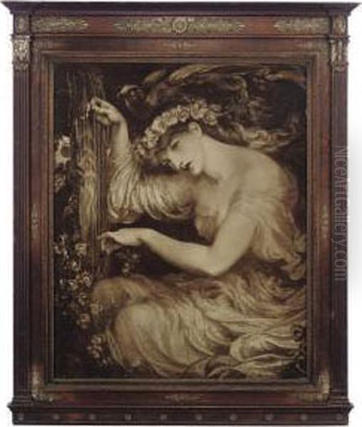 A Sea Spell Oil Painting by Dante Gabriel Rossetti