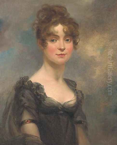 Portrait of Harriet Leonard Bull Oil Painting by Arthur William Devis