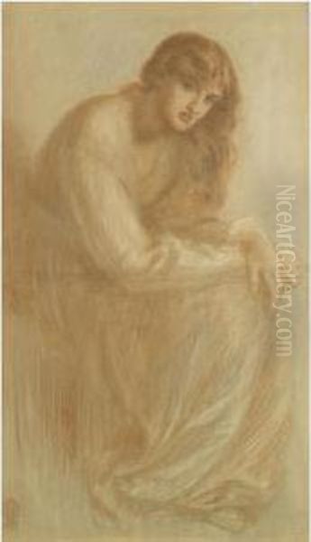 Portrait Of Miss Alexa Wilding Oil Painting by Dante Gabriel Rossetti