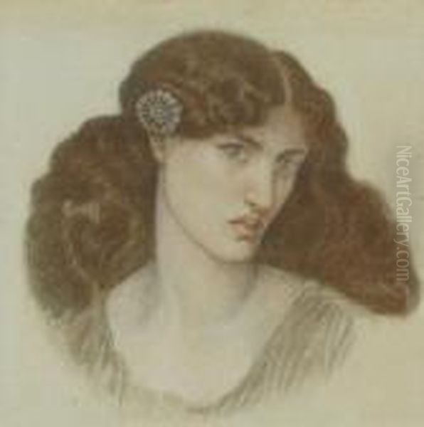 Mariana Oil Painting by Dante Gabriel Rossetti