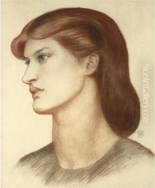 Portrait Of Alexa Wilding Oil Painting by Dante Gabriel Rossetti