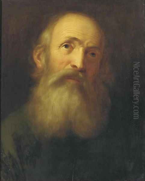 An old man Oil Painting by Balthasar Denner