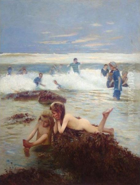 The Bathers Oil Painting by Alexander Rossi