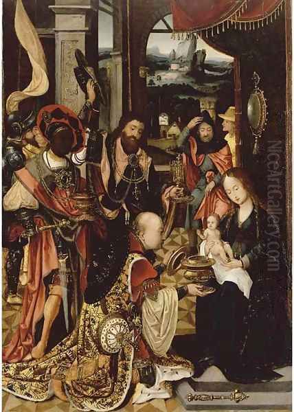 The Adoration of the Magi 2 Oil Painting by Jan van Dornicke