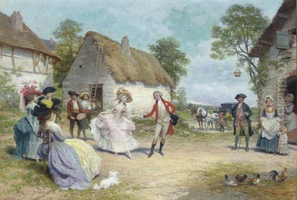 The Country Dance Oil Painting by Lucius Rossi