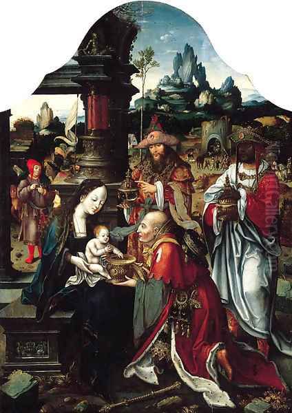 The Adoration of the Magi Oil Painting by Jan van Dornicke