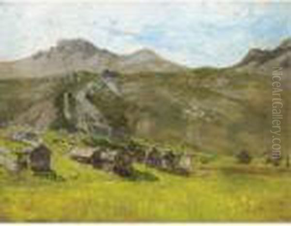 Valle Di Blenio Oil Painting by Luigi Rossi