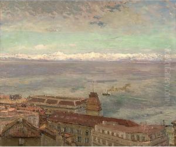 Preludio D'inverno Oil Painting by Romano Rossini