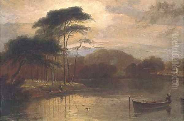 Near Wanstead, Essex Oil Painting by William Daniell