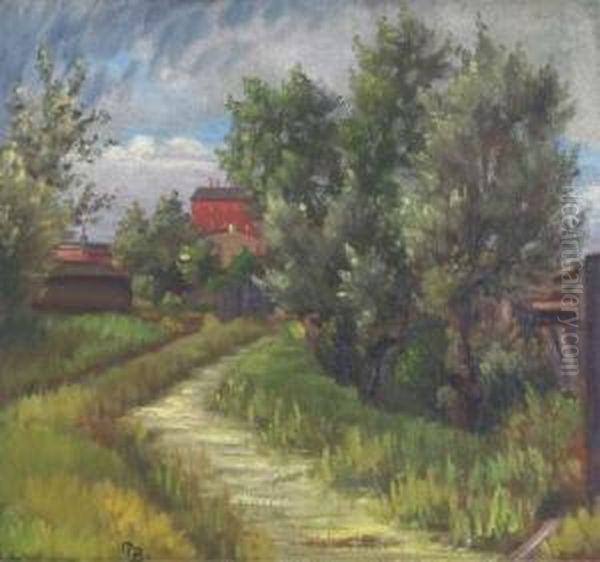 Sommerdag Ved Ladegardsaen Oil Painting by Peter Rostrup Boyesen