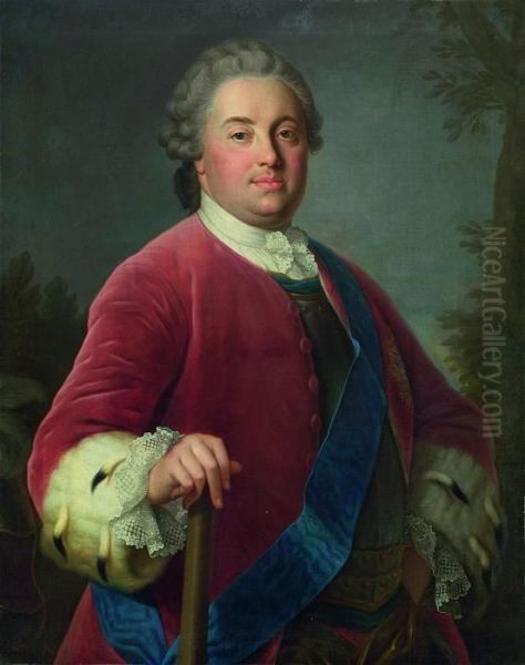 Kurprinz Friedrich Christian Von Sachsen Oil Painting by Pietro Antonio Rotari