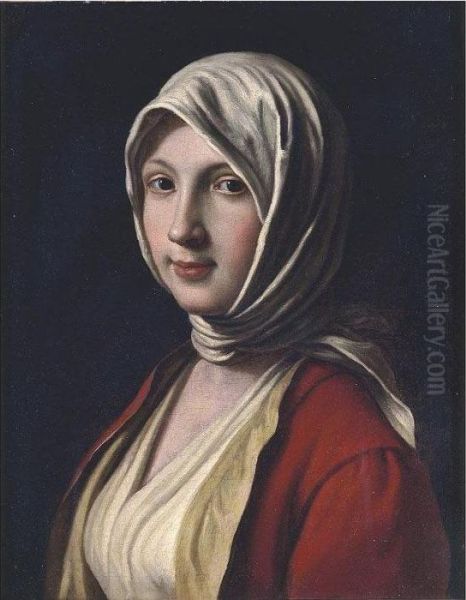 Portrait Of A Woman Oil Painting by Pietro Antonio Rotari