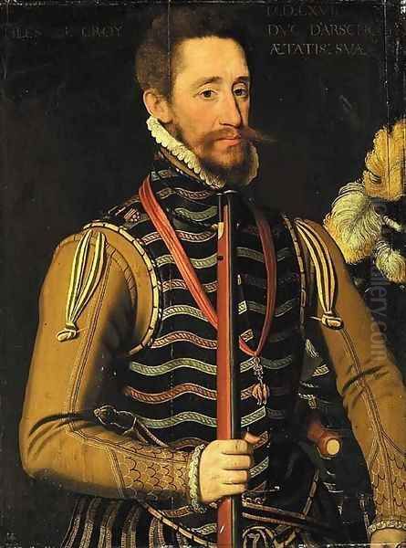 Portrait of de Philip III von Croy, Duke of Aarschot (1526-1595) Oil Painting by Anthonis Mor Van Dashorst