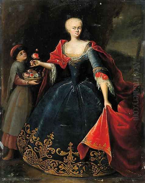 Portrait of a noblewoman Oil Painting by Georg Desmares