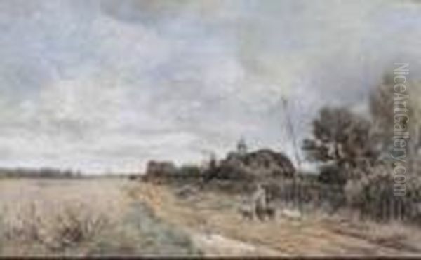 Landschaft Bei Gern. Oil Painting by Philipp Roth