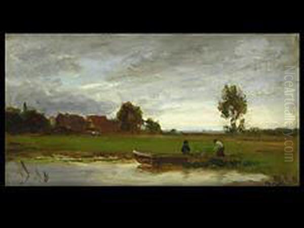 Abendstimmung Am Weiher Oil Painting by Philipp Roth