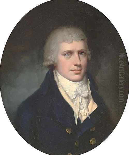 Portrait of Charles Eyre Oil Painting by John Downman