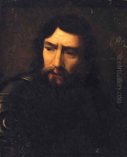 A man, bust-length, in armour Oil Painting by Willem Drost