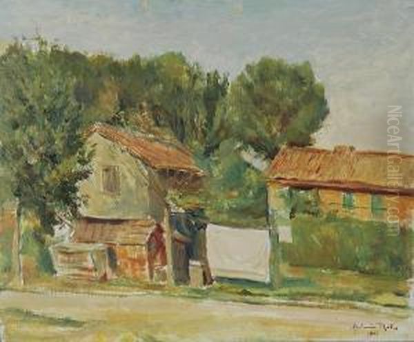 Cascinale Oil Painting by Antonio Rotta