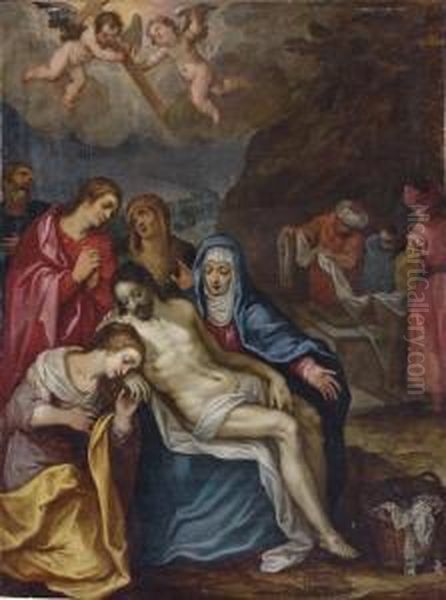 The Lamentation Oil Painting by Hans Rottenhammer