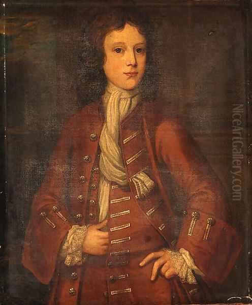 Portrait of a young Man Oil Painting by Bartholomew Dandridge