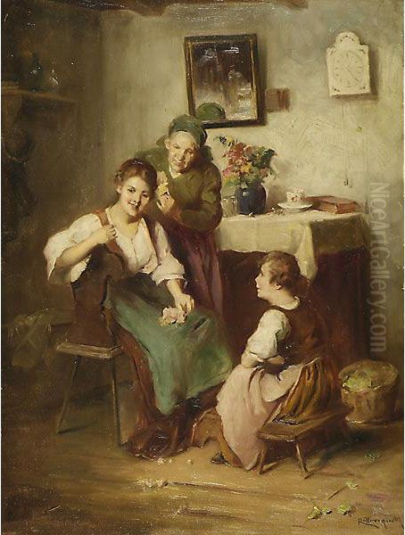 Preparativi Oil Painting by Mozart Rottmann