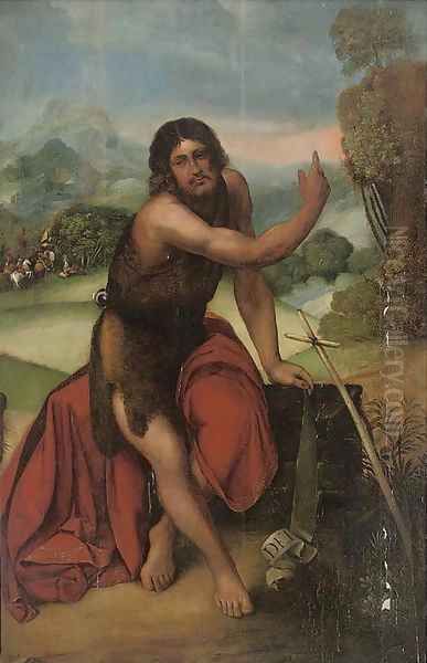 Saint John the Baptist Oil Painting by Dosso Dossi