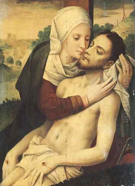 The Lamentation 2 Oil Painting by Gerard David