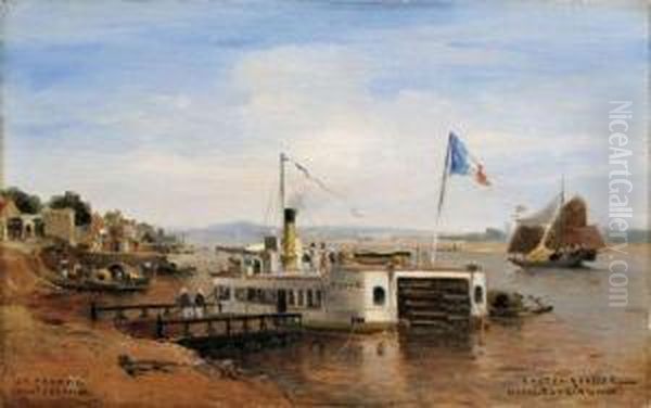 La Trombe Oil Painting by Gaston-Marie-Anatole Roullet