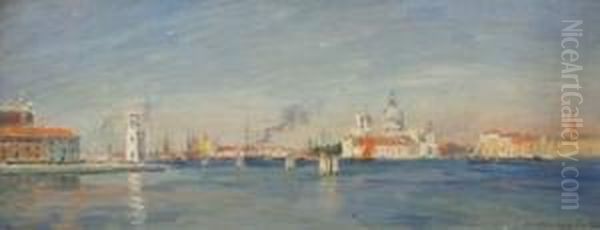 Venise Oil Painting by Gaston-Marie-Anatole Roullet