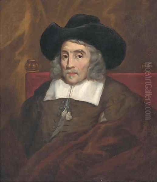 Portrait of Lord Sherborne (1594-1653) Oil Painting by William Dobson