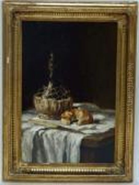  Nature Morte  Oil Painting by Philippe Rousseau