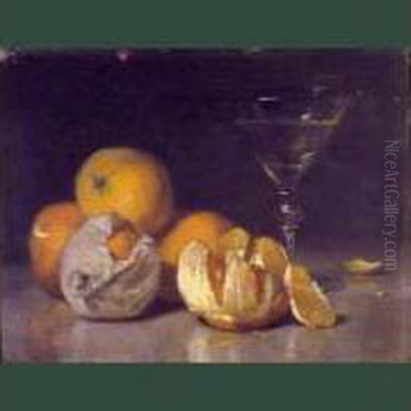 Nature Morte Aux Oranges Oil Painting by Philippe Rousseau