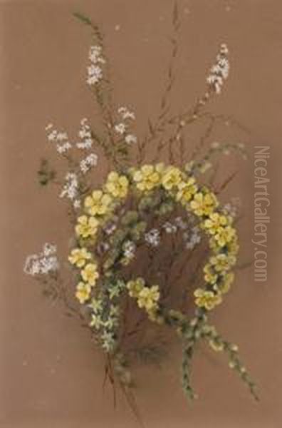 Wildflowers Oil Painting by Marian Ellis Rowan