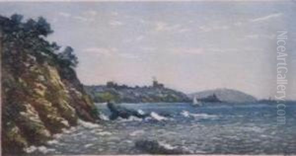 Pendennis Castle, Falmouth. Oil Painting by Claude Hamilton Rowbotham