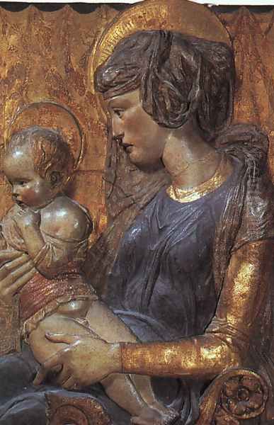 Virgin and Child 1440 Oil Painting by Donatello