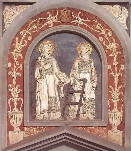 St Stephen and St Lawrence Oil Painting by Donatello