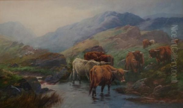 Perthshire Signed Oil Painting by Thomas, Tom Rowden